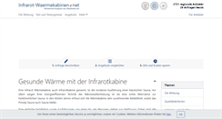 Desktop Screenshot of infrarot-waermekabinen.net