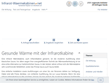 Tablet Screenshot of infrarot-waermekabinen.net